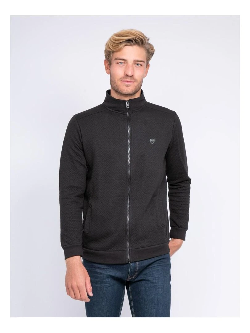 Gilet zippé col montant WARVIN Noir