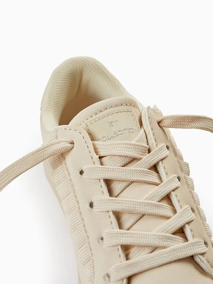 Baskets avec Volants pour Fille  ATLANTIC COMPANY   Beige clair
