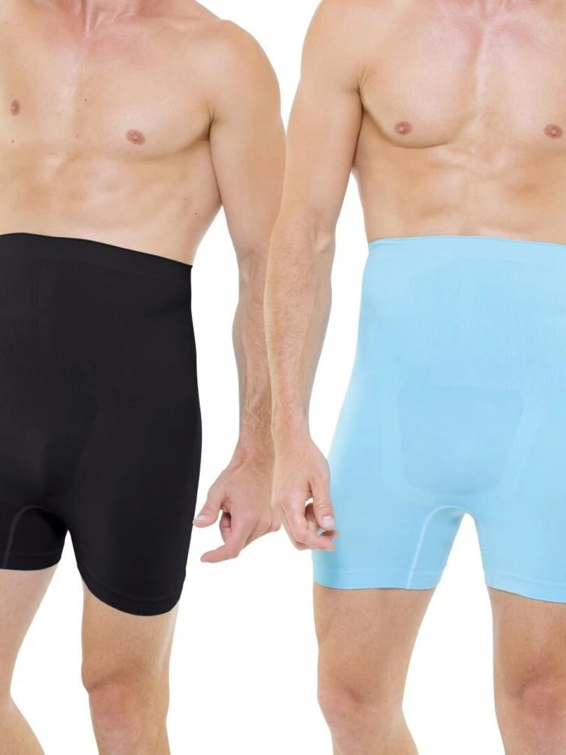 Lot de 2 boxers sculptants BEAUTYTHERM   Noir Bleu