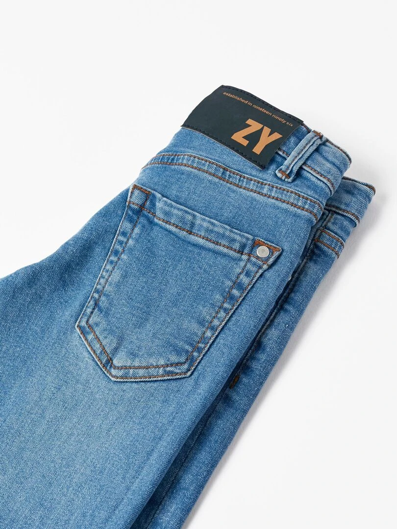 Pantalon en Denim en Coton pour Garçon  NO DRAMA IN THE BAHAMAS   Bleu clair