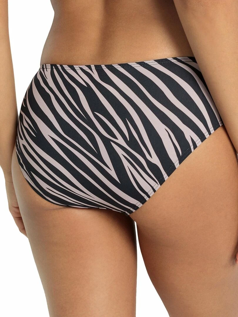 Bas maillot slip de bain taille haute côtés réglables Kaa Multicolore
