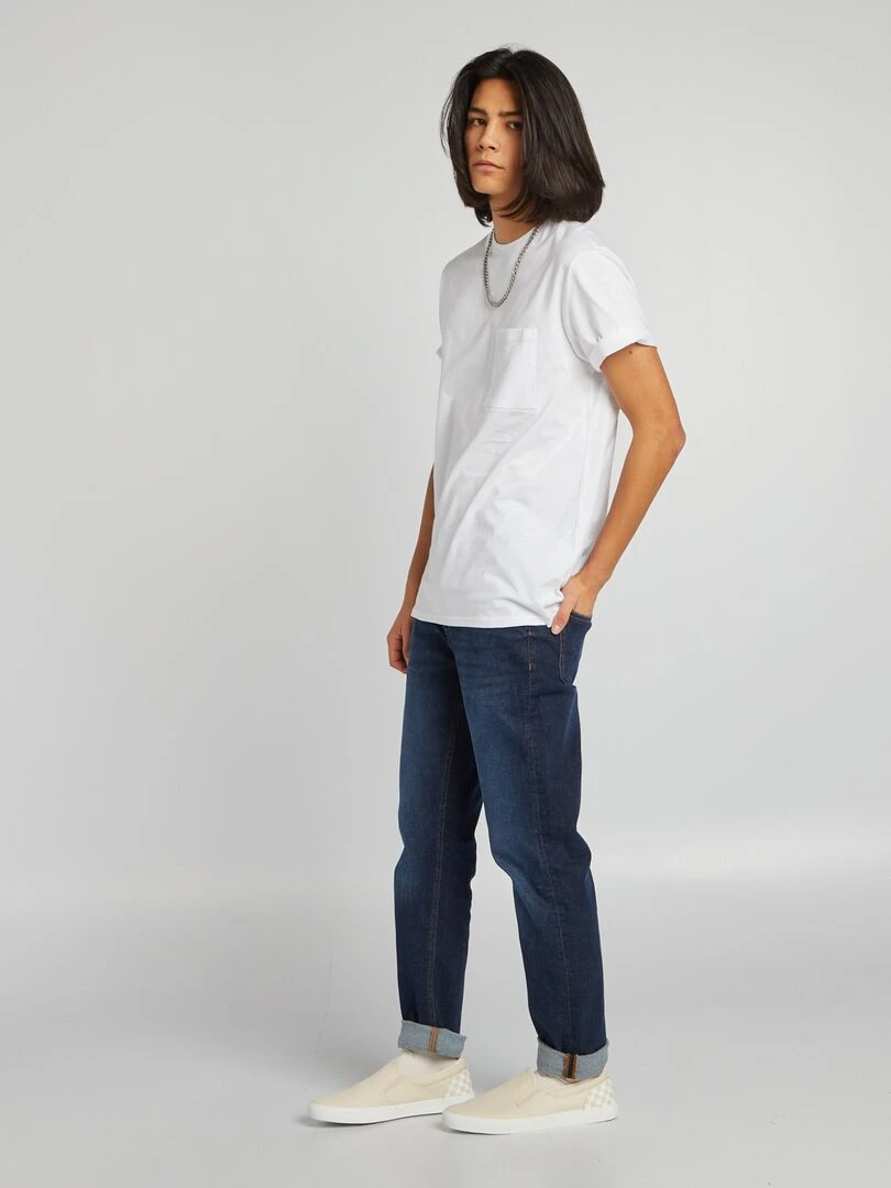 Jean slim à 5 poches Brut
