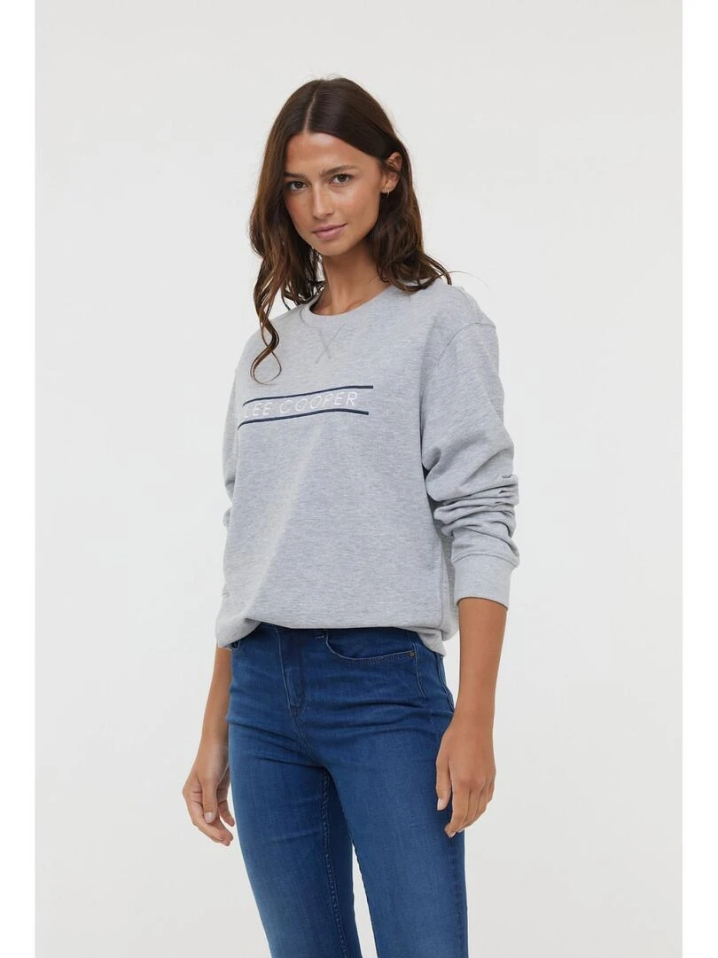 Lee Cooper   Sweatshirt manches longues coton regular ERRA   Bleu