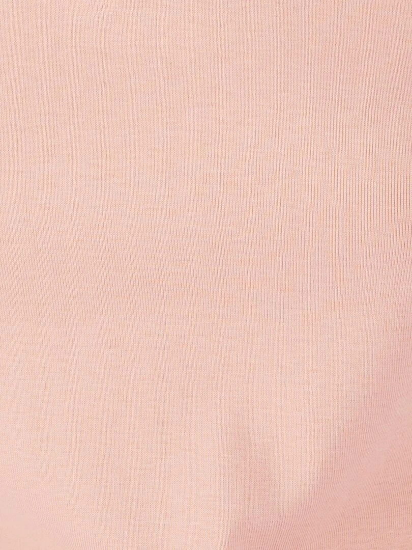 T shirt brodé pur coton   Damart   Rose