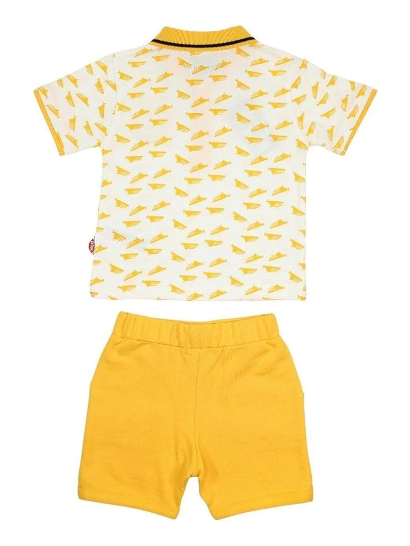 Lee Cooper Ensemble T shirt short bébé garçon Imprimé Lee Cooper Jaune