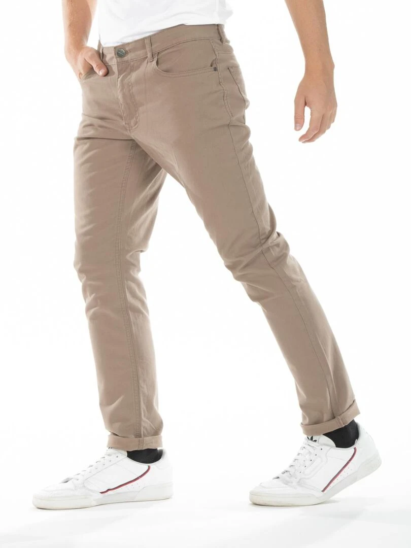 Jeans stretch RL80 Fibreflex® coupe droite ajustée gabardine 'Rica Lewis' Beige sable