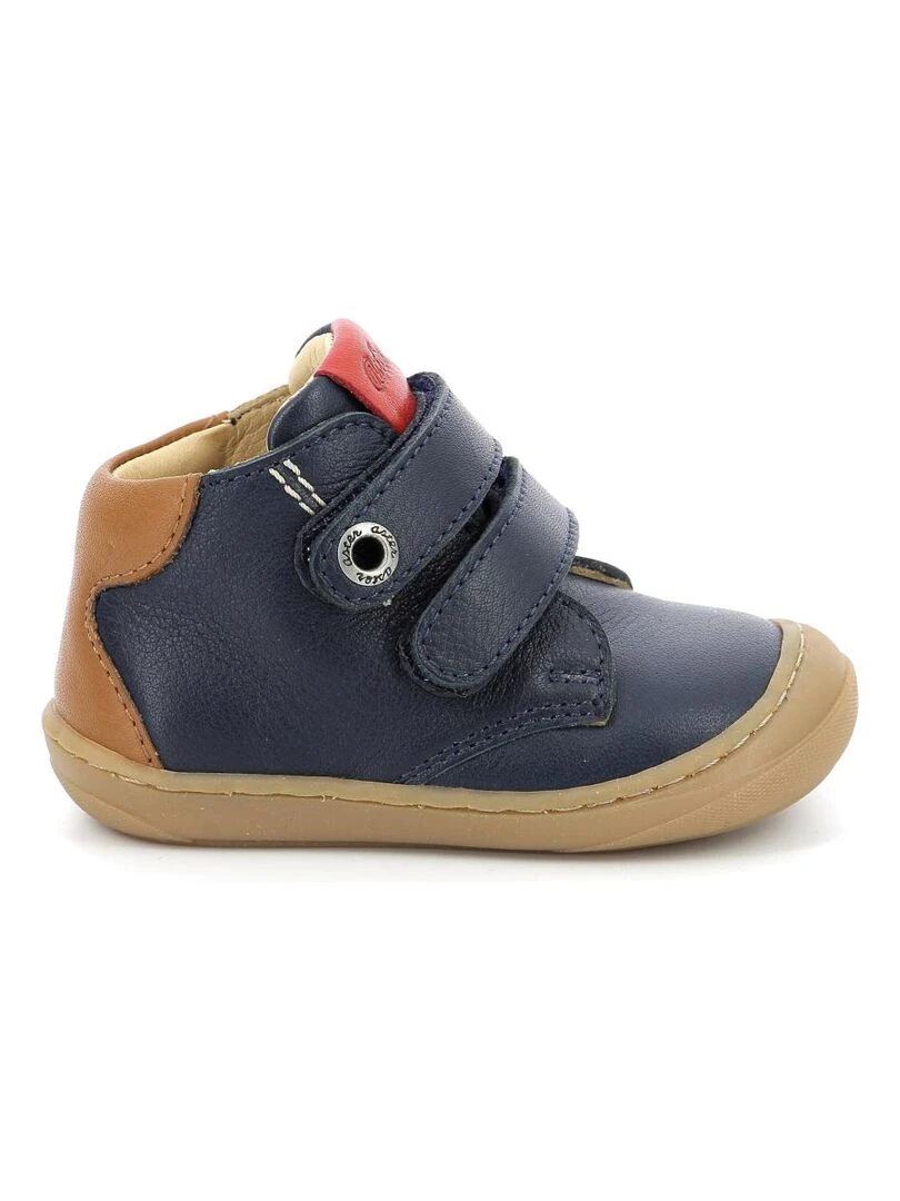 Bottillons Cuir Chyo Bleu marine