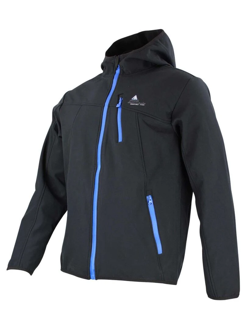 Blouson de ski garçon ECAMSO   PEAK MOUNTAIN   Noir Noir
