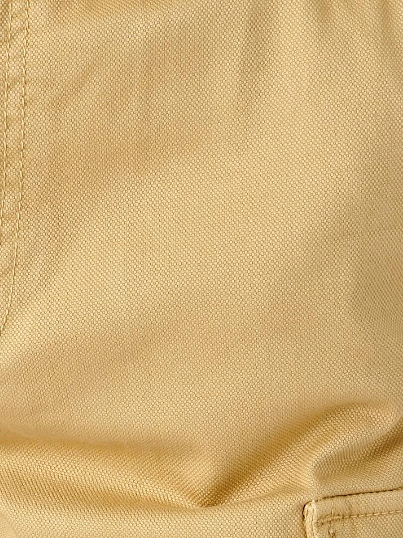 Pantalon forme cargo toile natté   Damart   Beige
