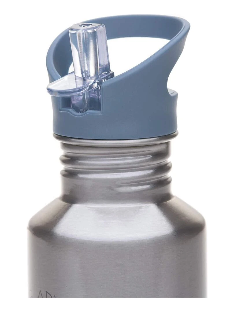 Gourde en inox 500 ml Tracteur Bleu Gris
