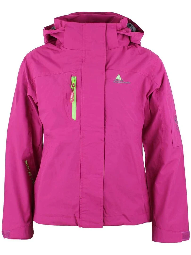 Parka de ski fille GALANI PEAK MOUNTAIN Rose fushia