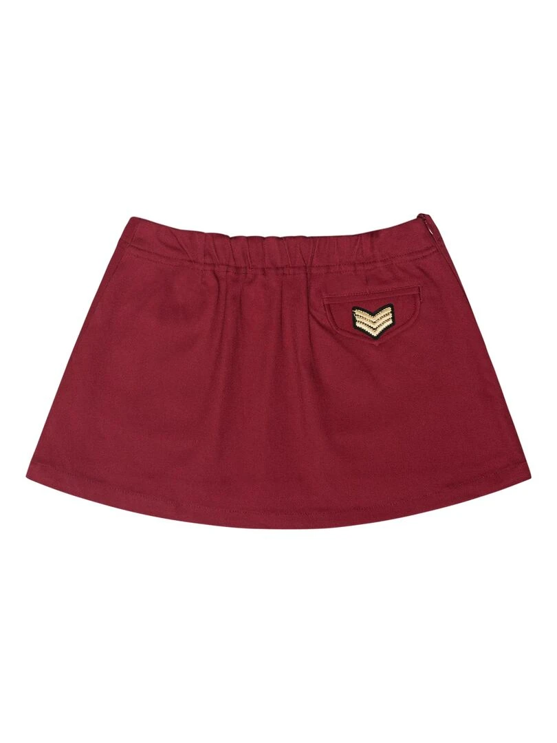 Jupe Courte Rouge Bdx Fille  MINI SKA   'LA FAUTE A VOLTAIRE'   Bordeaux