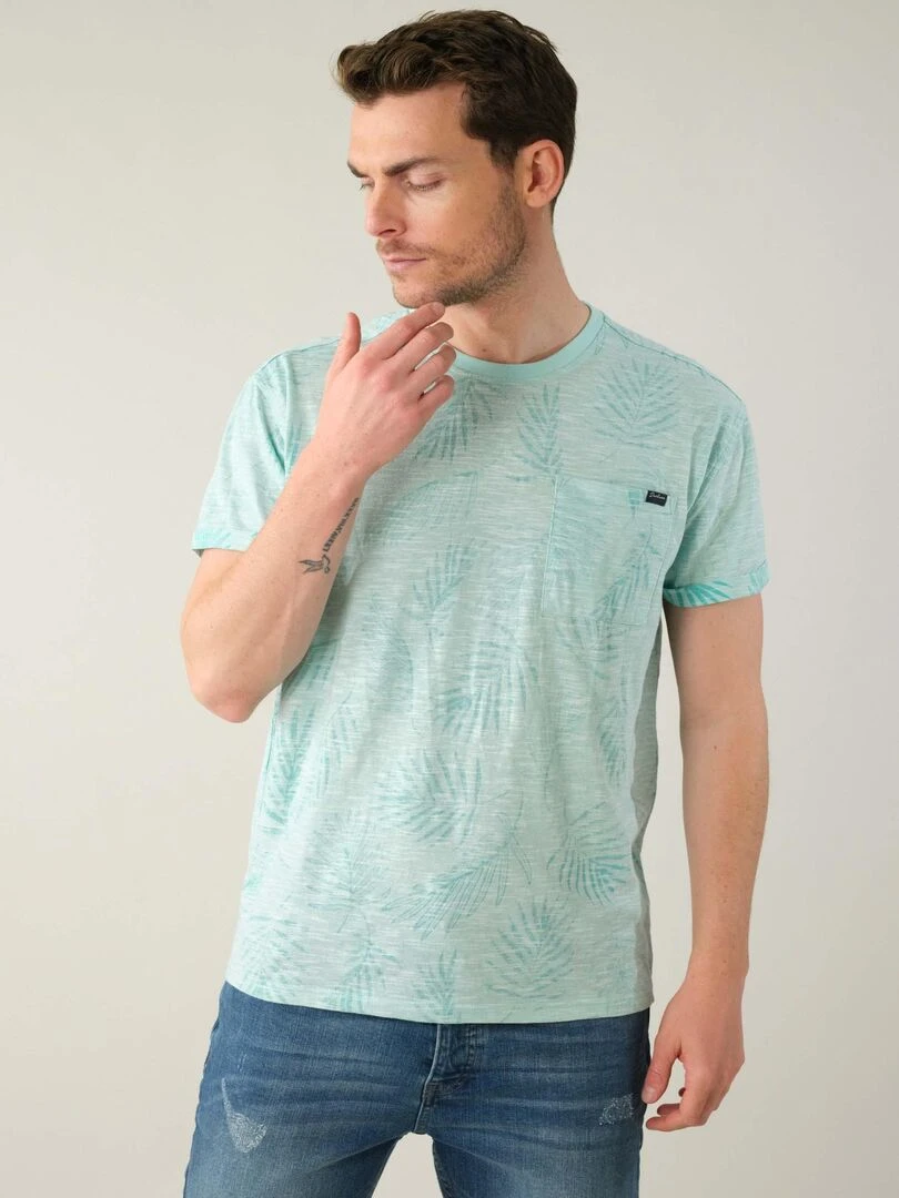 T shirt avec poche pour homme 'Deeluxe'   Bleu Bleu