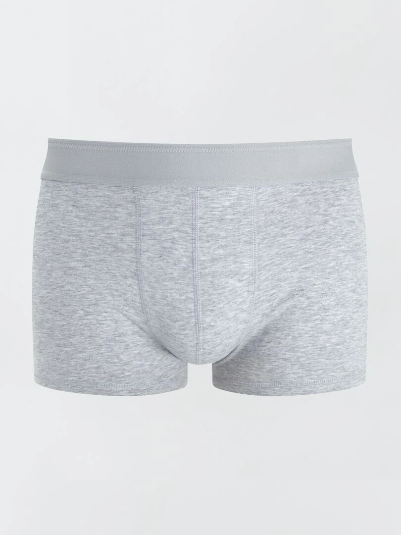 Lot de 3 boxers unis   Bleu/rouge/gris