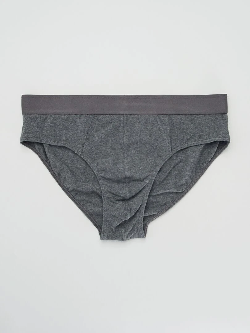Lot de 3 slips unis   Gris
