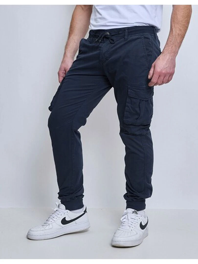 PANTALON CARGO Kebello Bleu marine