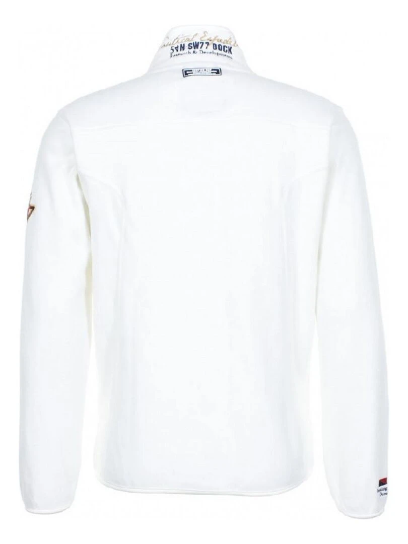 Blouson polaire homme CAUBIN VENT DU CAP Ecru