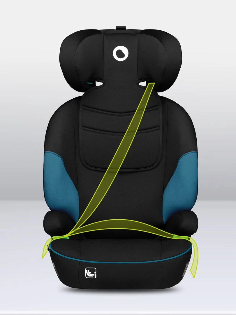 LIONELO Lars i Size   Siège auto bébé évolutif   Groupe 2 3   Vert   Noir Bleu