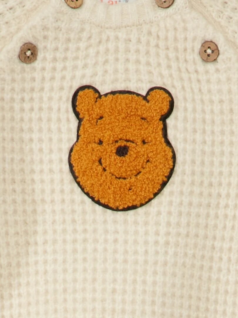 Pull en maille tricot 'Disney' Beige