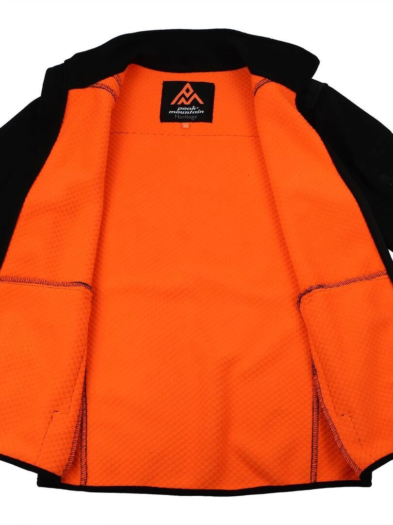 Blouson polaire homme CAPRI   PEAK MOUNTAIN   Noir Noir