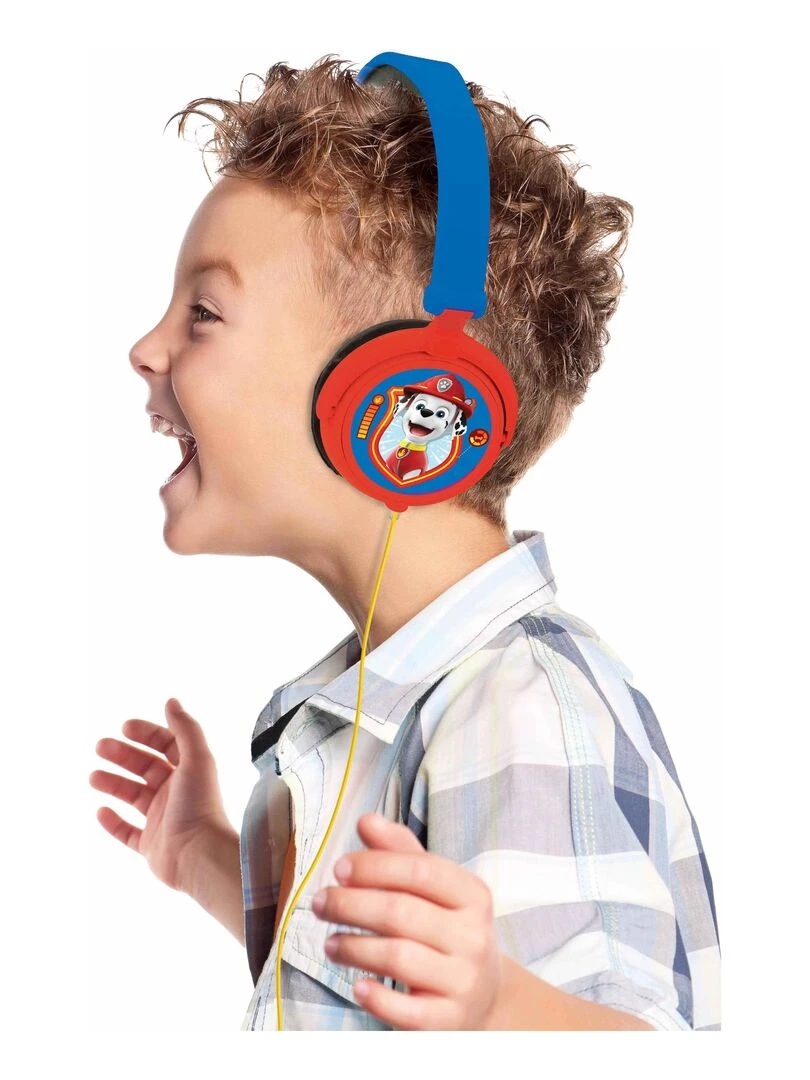 Casque Stéréo Filaire Pliable Pour Enfants Avec Limitation De Volume D'écoute Pat' Patrouille   N/A