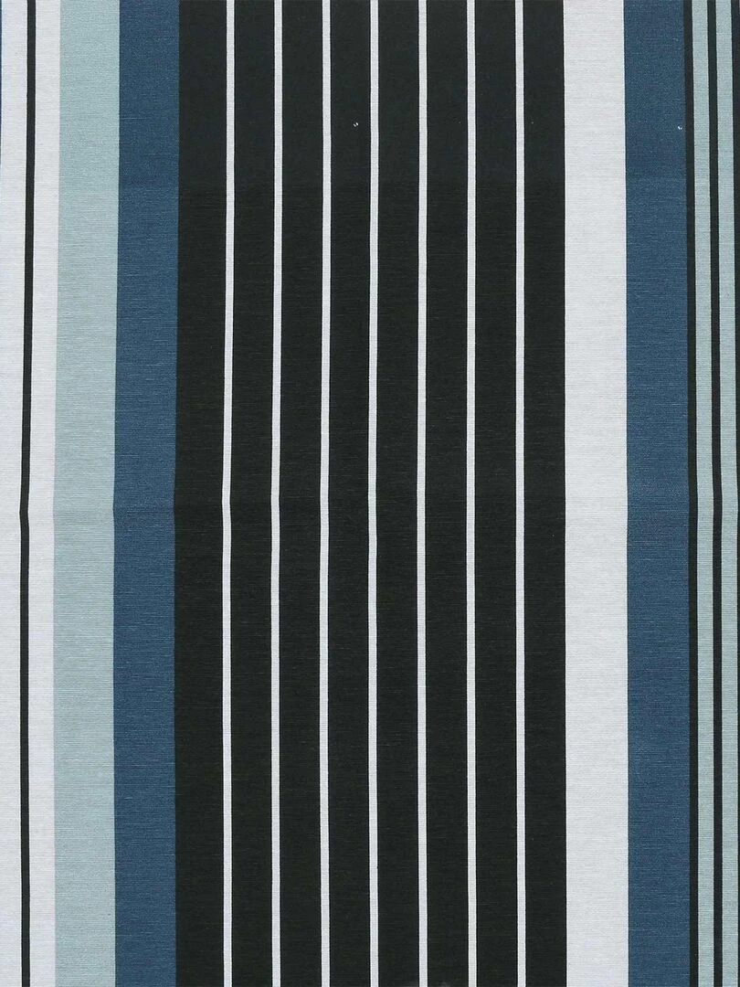 Nappe enduite à rayures   Bleu marine