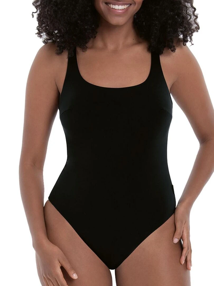 Maillot 1 pièce sans armature coques amovibles Pure Suit Noir