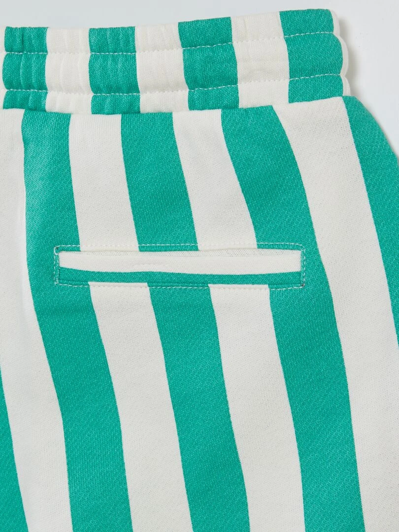 Bermuda à rayures X Little Bad Wolf   Vert/blanc