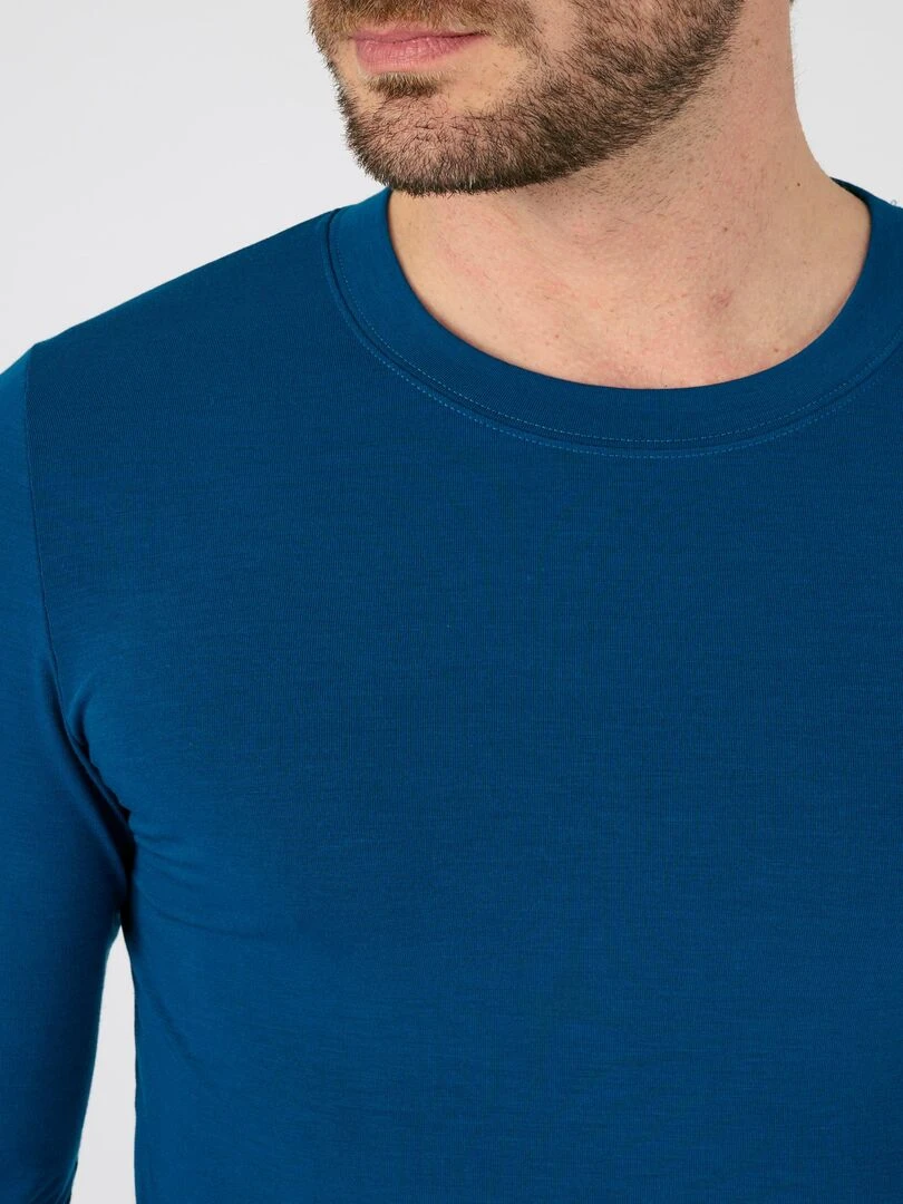 T shirt thermorégulant Damart Bleu