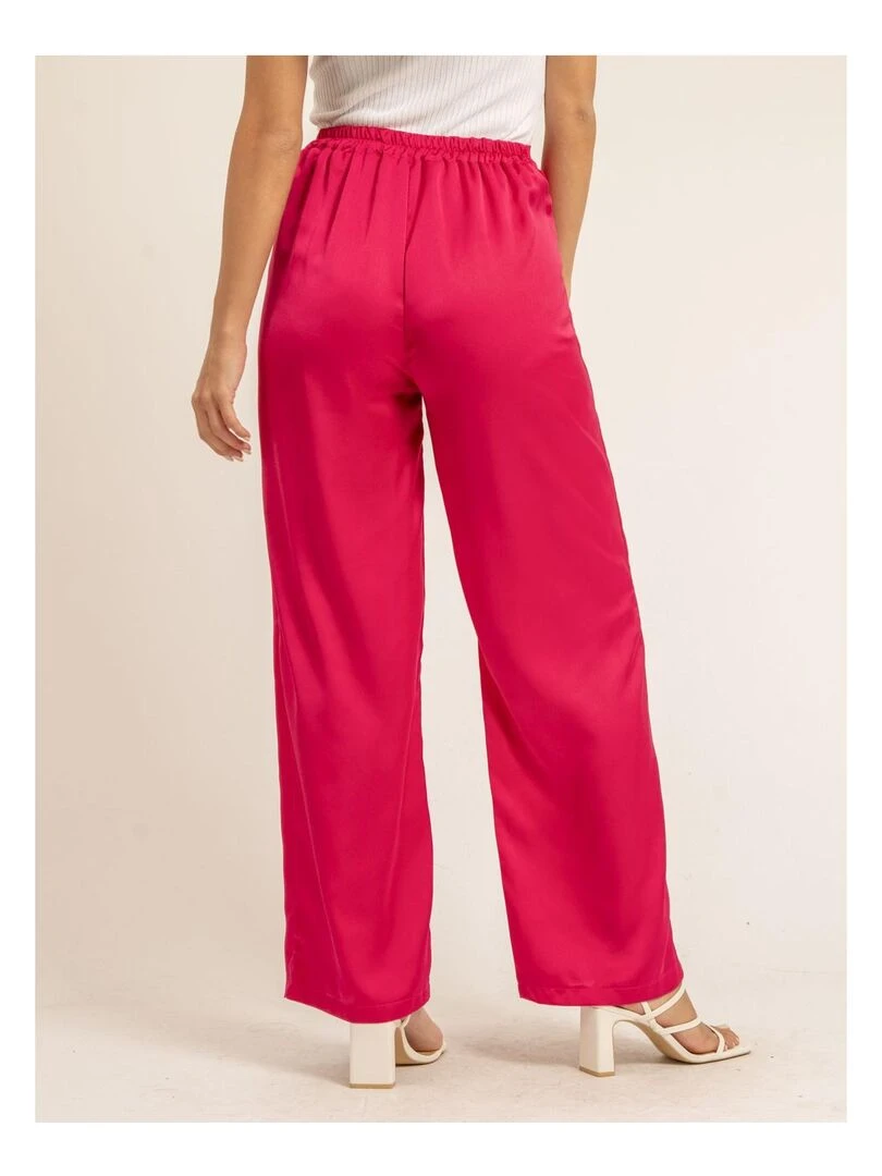 Pantalon fluide EDUARDA Rose fushia