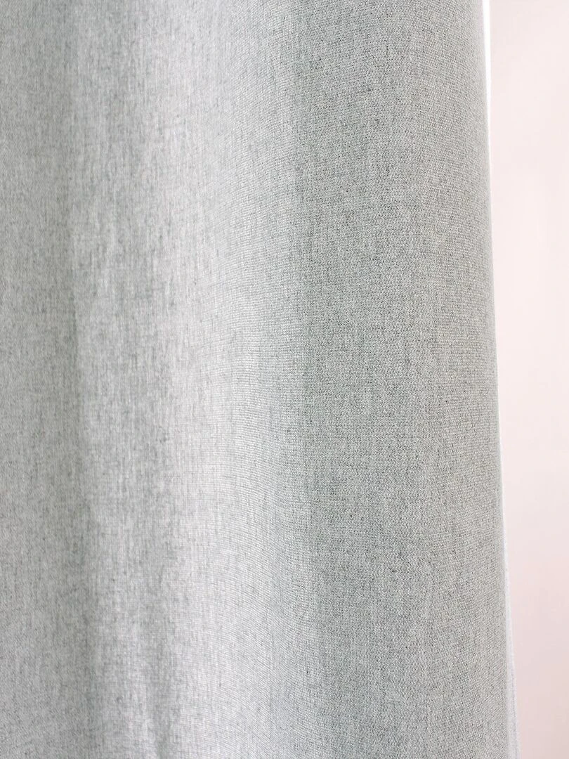 Rideau d'ameublement en coton recyclé   Gris clair