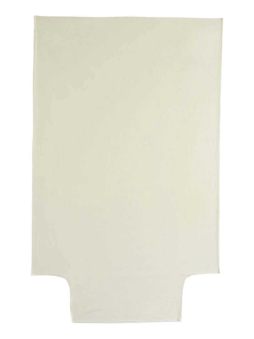 Housse de couette Coton Bio 57 fils 'P'tit Basile' Ecru