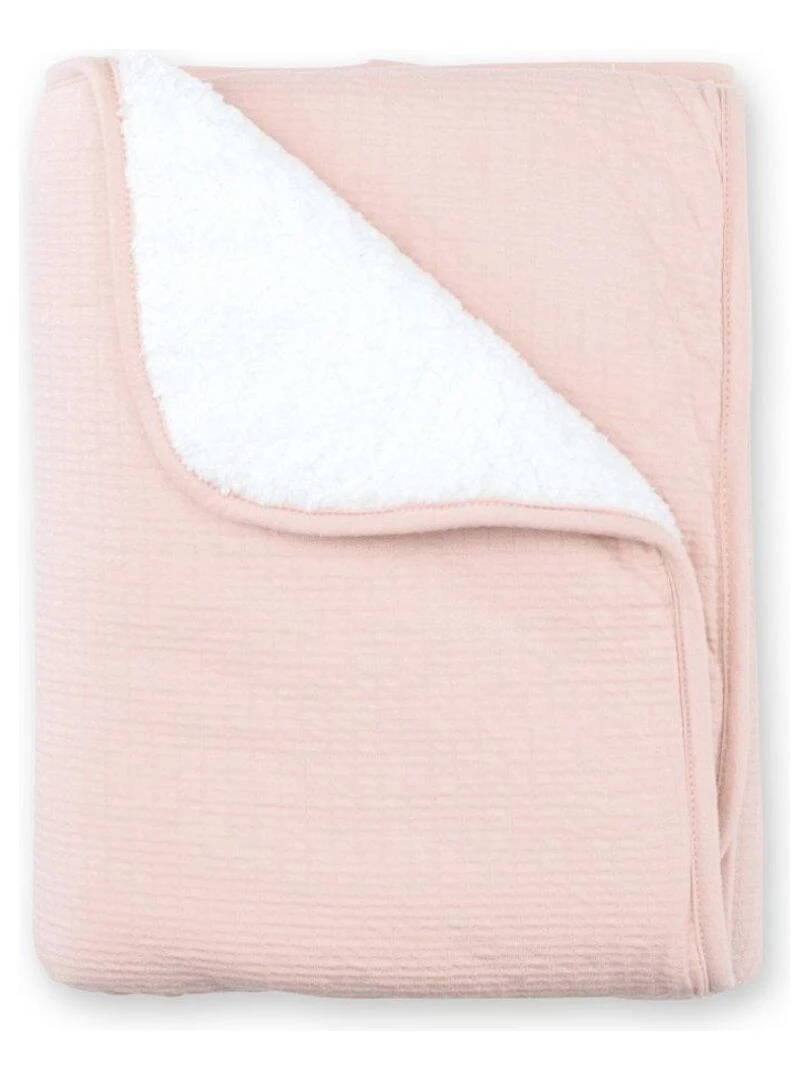 Bemini Couverture Pady tetra jersey et teddy Rose clair