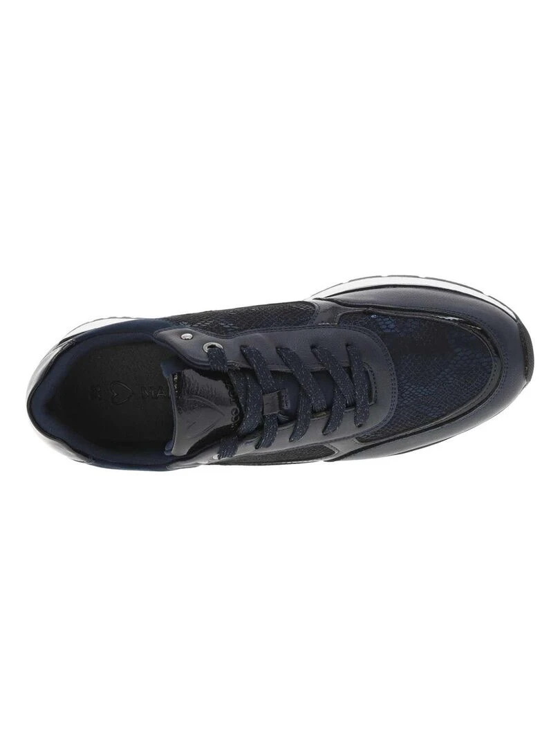 MARCO TOZZI   Baskets talon semi compensée   Bleu marine