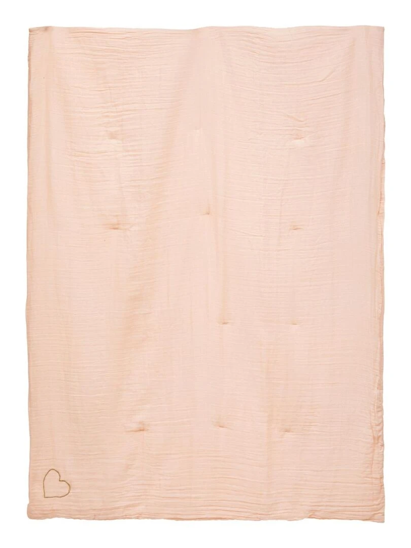 Edredon en gaze de coton Rose clair