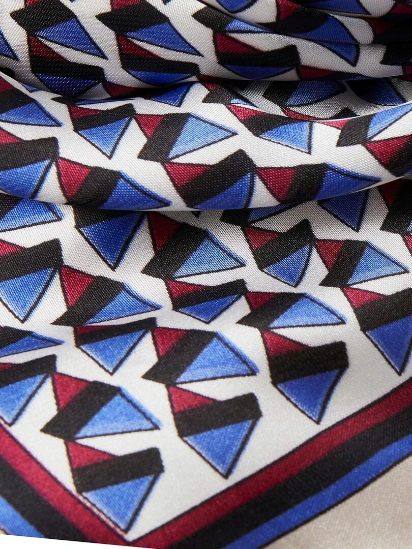 Foulard carré graphique   Damart   Bleu