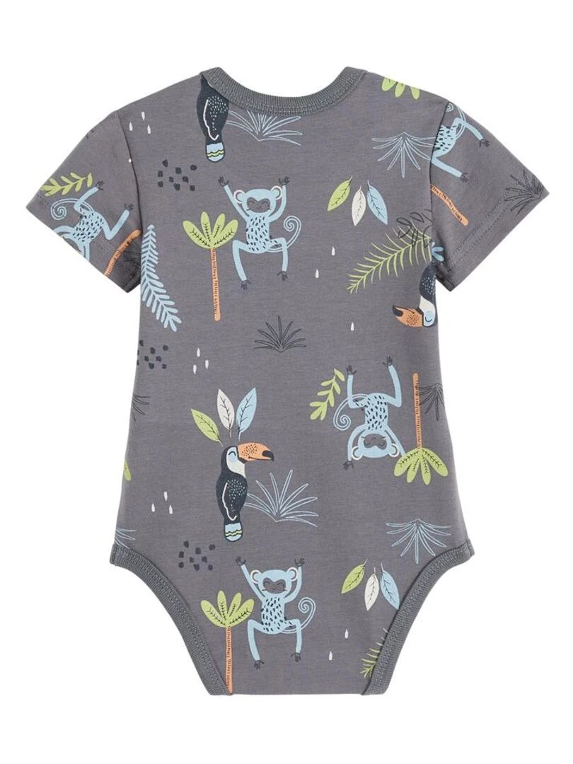Lot de 2 bodies bébé manches courtes Aloha Havana   Bleu
