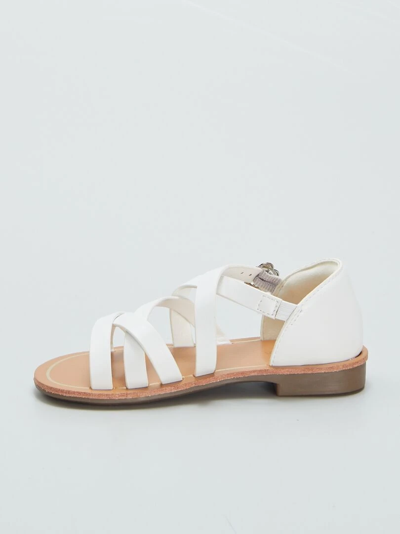 Sandales à brides   Blanc