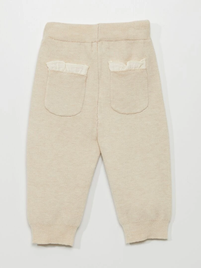 Legging en maille   Beige