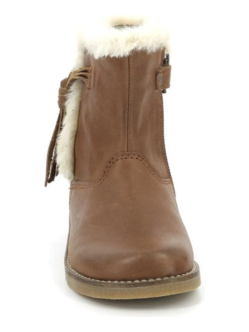 Boots Cuir Sacho   Marron