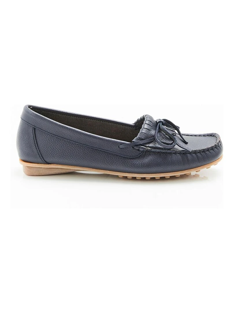 Mocassins à franges   Damart   Bleu marine