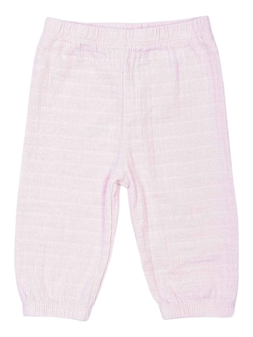 Pantalon bébé en gaze Rose clair