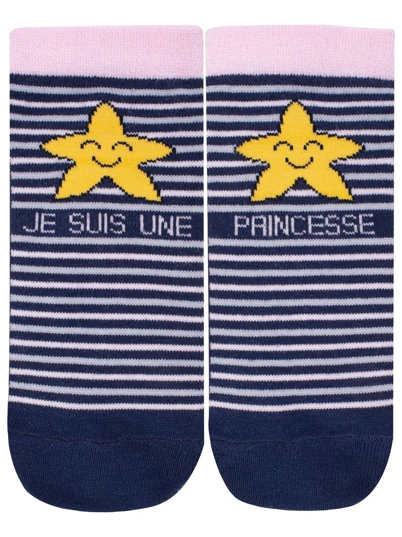Chaussettes antidérapantes Étoile 27/34 Rose