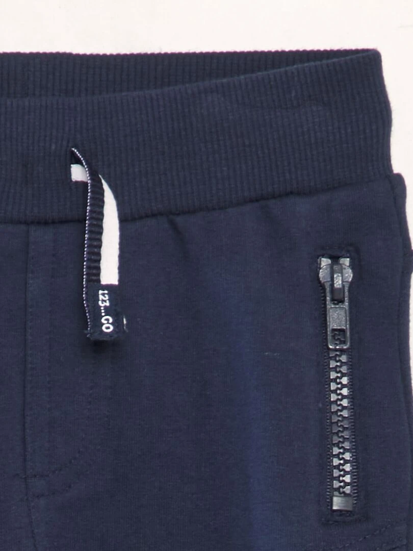 Jogging avec poches zippées   Bleu