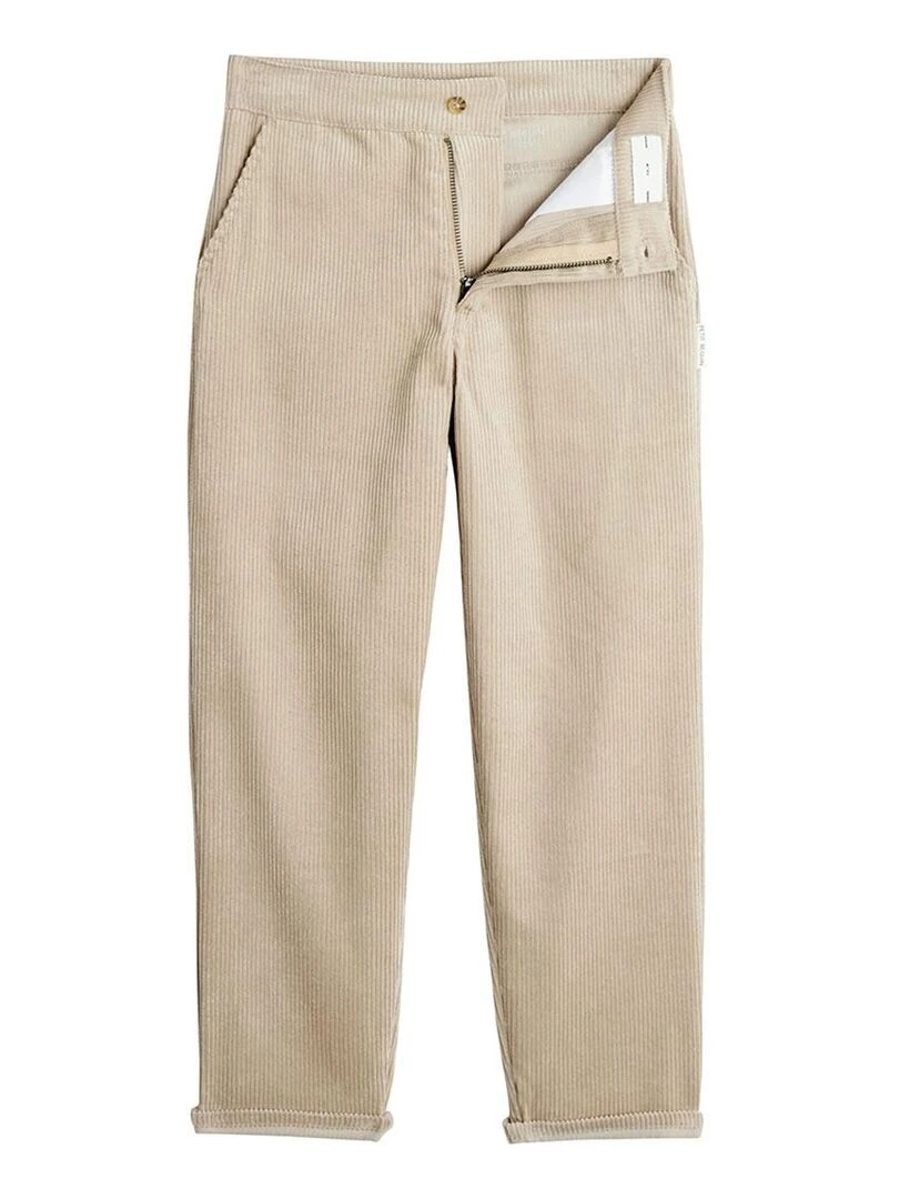 Pantalon en velours côtelé garçon Colorado Beige