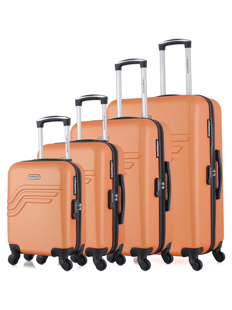 AMERICAN TRAVEL SET DE 4 QUEENS M Orange