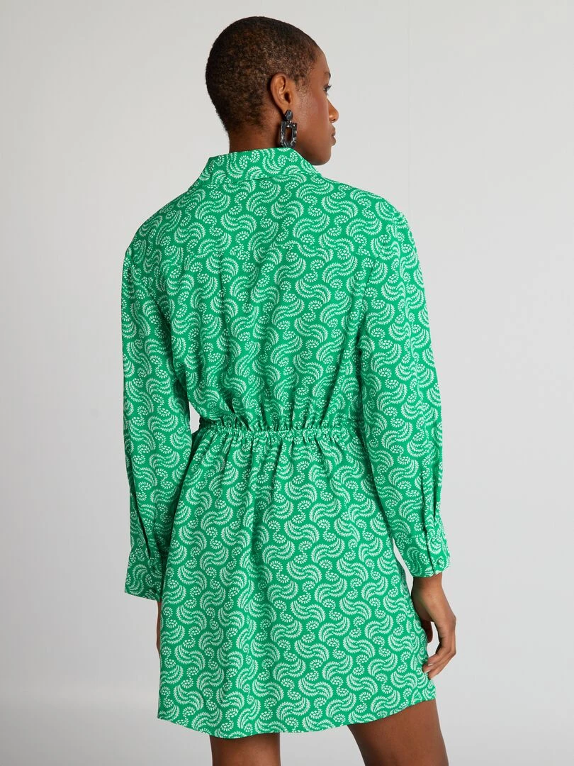 Robe à nouer fantaisie   Vert