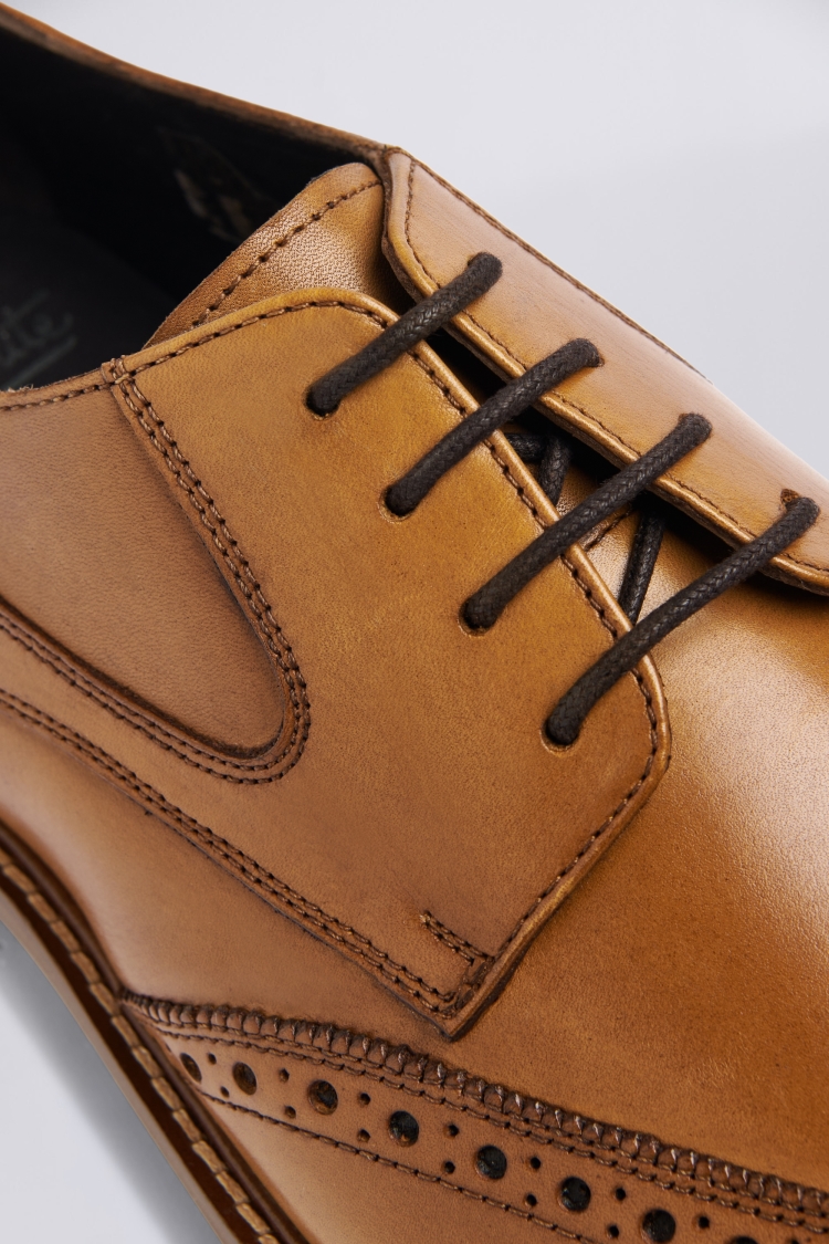 John White Leo Rogue Tan Derby Brogues   Buy Online at Moss