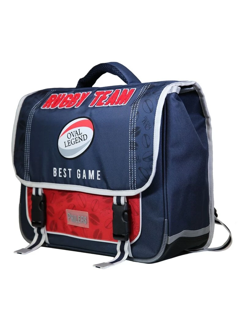 BAGTROTTER Cartable 38 cm Phileas Rugby Bleu Système Smart Comfort Bleu