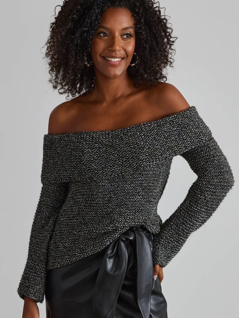 Kit Tricot Pull 1er projet Candice Noir